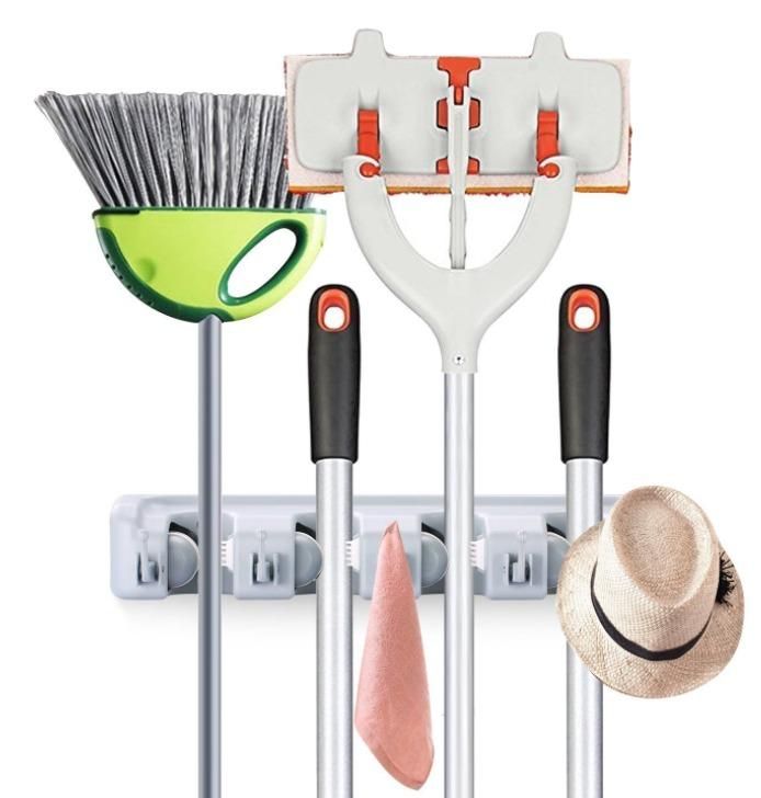 Multipurpose Wall Mounted Organizer Broom Holder